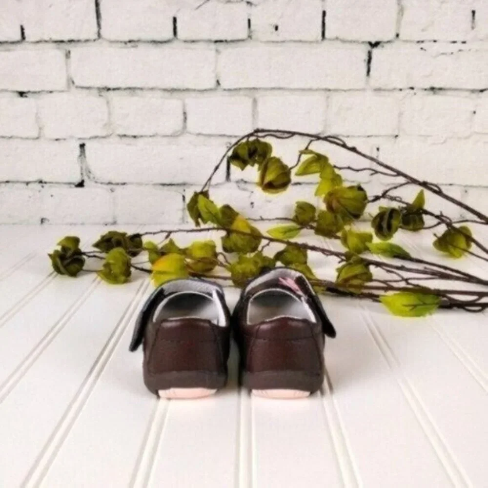 Riley Roos Fiona Mary Jane Leather Shoes Chestnut - Picture 4 of 6